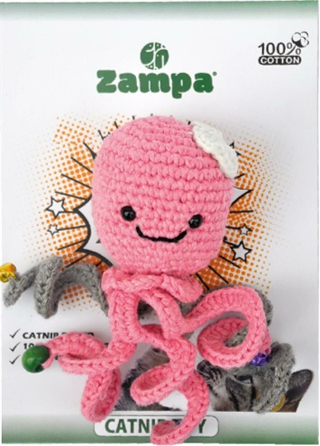 Zampa Örgü Denizanası Kedi Oyuncağı