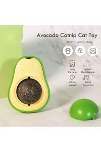 Avokado Tasarımlı Kedi Yalama Oyun Topu