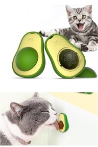 Avokado Tasarımlı Kedi Yalama Oyun Topu