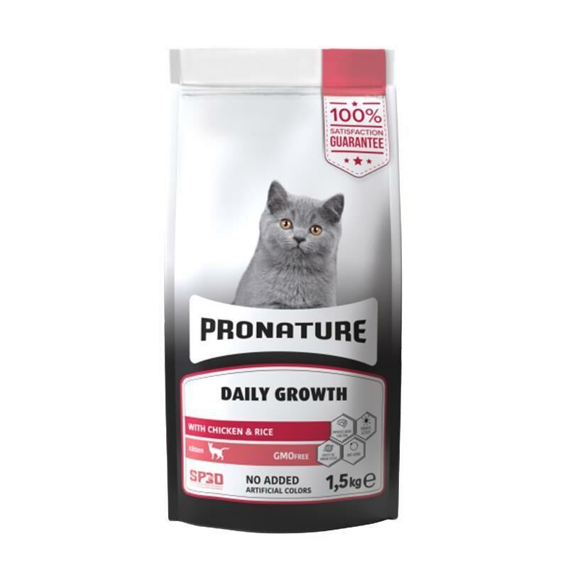 Pronature Tavuk Etli ve Pirinçli Yavru Kuru Kedi Maması 1.5kg