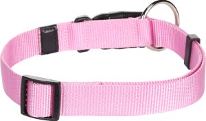 Flamingo Kilitli Köpek Boyun Tasması 45-65cm/25mm (Pembe)