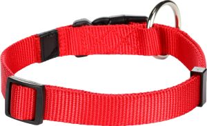 Flamingo Kilitli Köpek Boyun Tasması 45-55cm/20mm (Kırmızı)