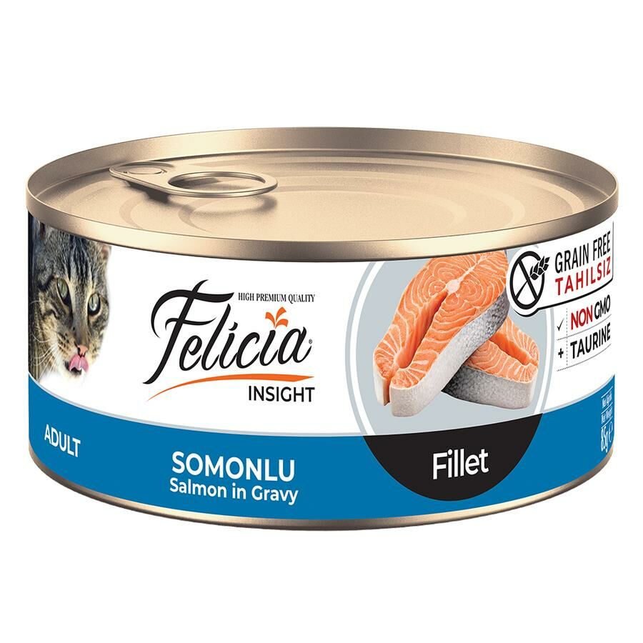 Felicia Fileto Somonlu Tahılsız Yetişkin Kedi Konservesi 85gr