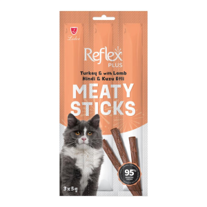 Reflex Plus Stick Hindili ve Kuzulu Kedi Ödül Çubuğu 3x5gr