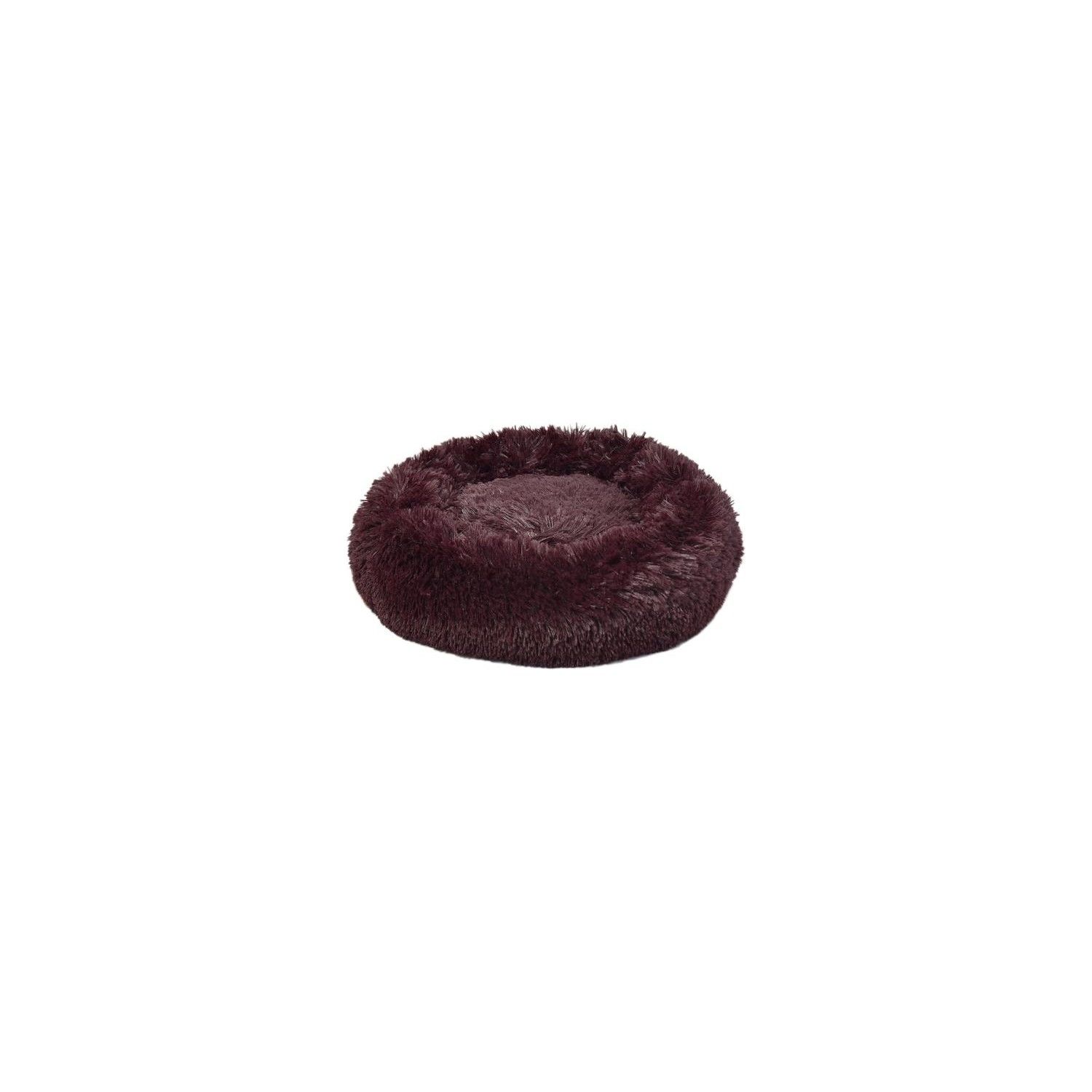 PONCHIK PELUŞ YUVARLAK YATAK VR06-BORDO SMALL
