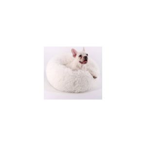 PONCHIK PELUŞ YUVARLAK YATAK VR06-BORDO SMALL