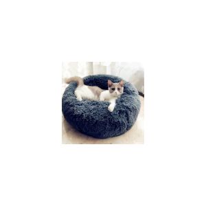 PONCHIK PELUŞ YUVARLAK YATAK VR06-BORDO SMALL