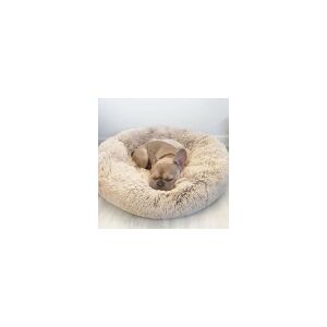 PONCHIK PELUŞ YUVARLAK  YATAK VR03 VİZON BEJ SMALL