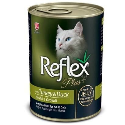 Reflex Plus Hindili ve Ördekli Ezme Kedi Konservesi 400gr