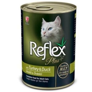 Reflex Plus Hindili ve Ördekli Ezme Kedi Konservesi 400gr
