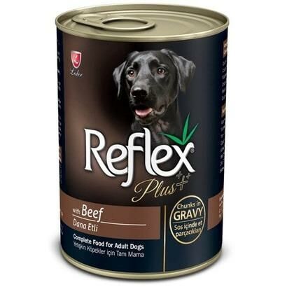 Reflex Plus Biftekli Parça Etli Köpek Konservesi 400gr