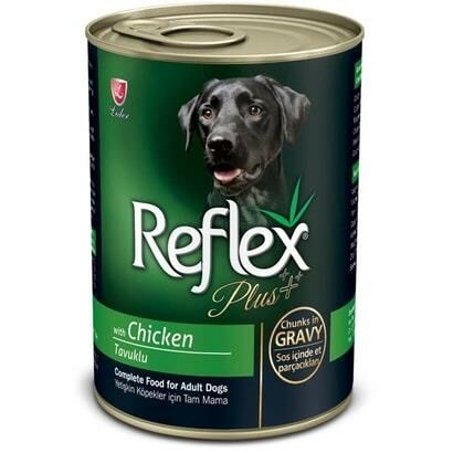 Reflex Plus Tavuklu Parça Etli Köpek Konservesi 400gr
