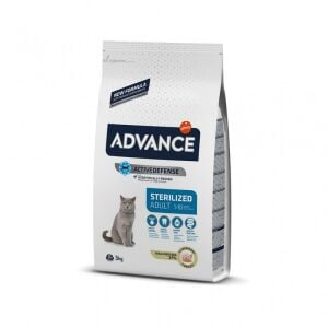 Advance Sterilised Hindili Kısırlaştırılmış Kedi Maması 3kg
