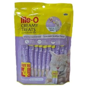 Me-O Creamy Deniz Tarağı & Ton Balığı Kedi Ödülü 20x15gr