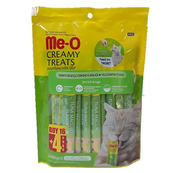 Me-O Creamy Sarıyüzgeçli Orkinos Balığı Kedi Ödülü 20x15gr