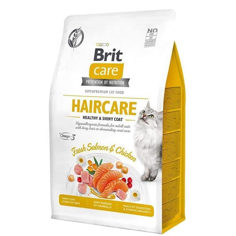 BRIT CARE CAT G-F HAIRCARE HEALTHY SHINY 2KG