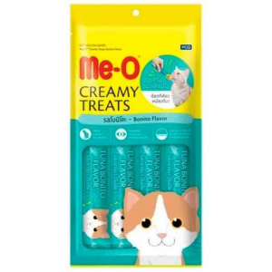 Me-O Creamy Treats Kurutulmuş Ton Balıklı Sıvı Kedi Ödülü 4x15gr