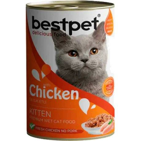 BESTPET CAT KITTEN WITH CHICKEN IN GRAVY 400GR