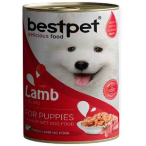 BESTPET DOG PUPPY WITH LAMB IN GRAVY 400GR