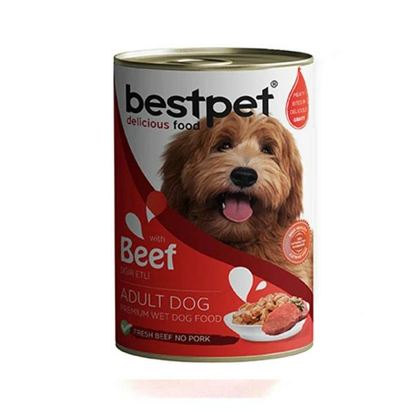 BESTPET DOG WITH BEEF IN GRAVY 400GR