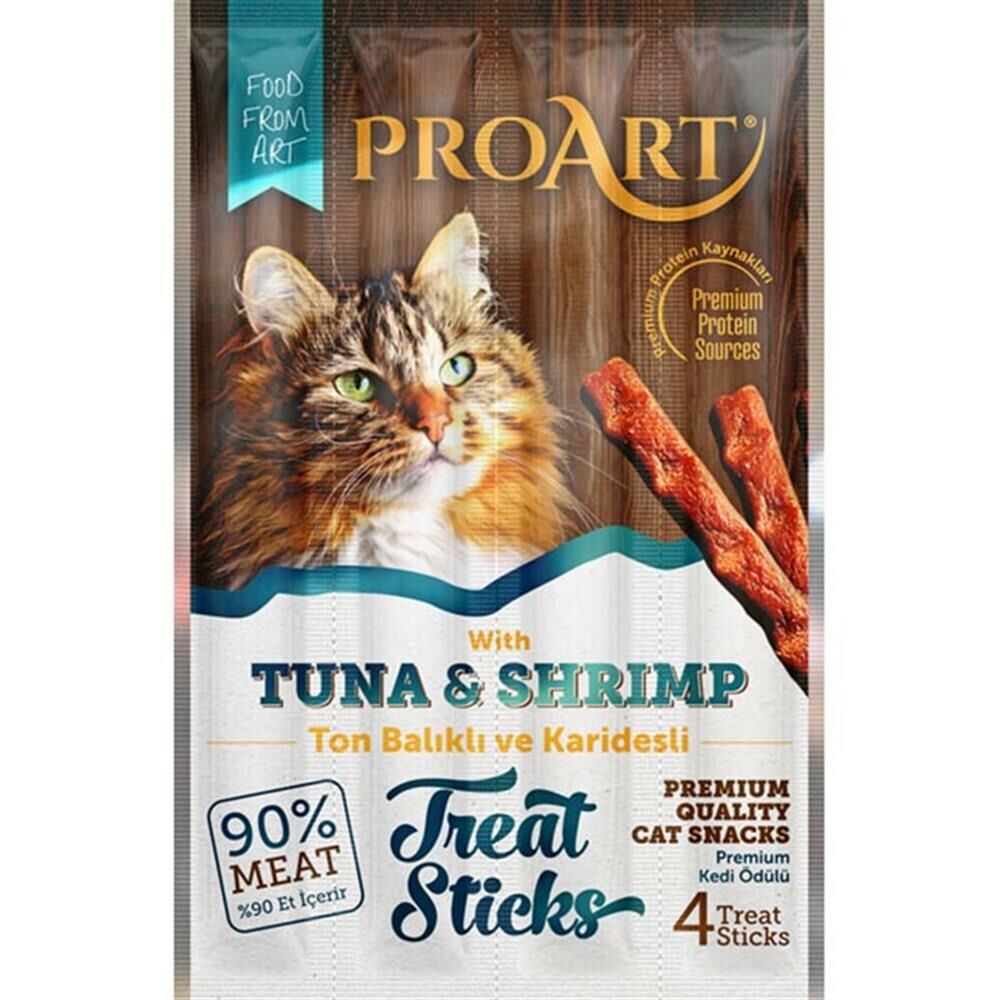 Proart Ton Balıklı ve Karidesli Kedi Stick Ödül 4x5 gr