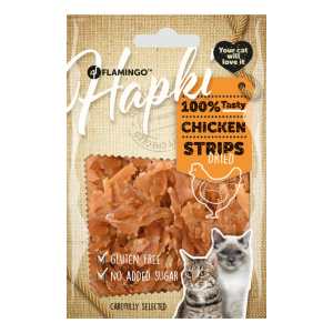 Flamingo Hapki Glutensiz Tavuklu Şerit Kedi Ödülü 50gr
