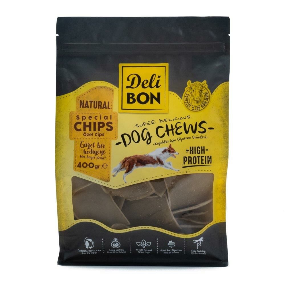 Delibon Deri Cips Torba Naturel 400gr