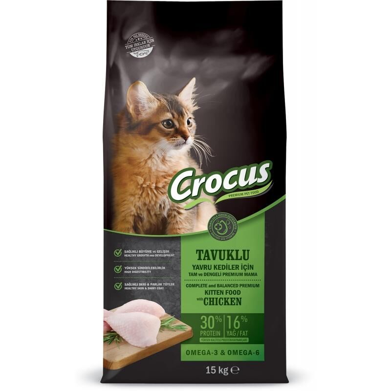 Crocus Tavuk Etli Yavru Kedi Maması 15kg