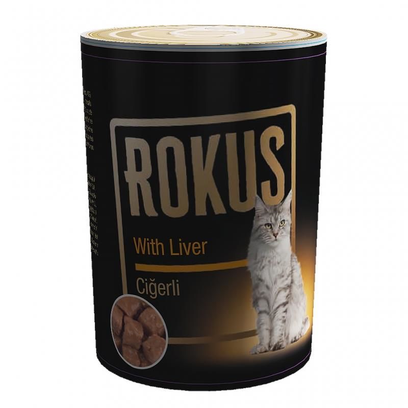 Rokus Ciğerli Yetişkin Kedi Konservesi 410gr