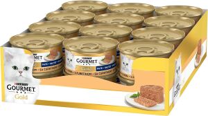 Gourmet Gold Kıyılmış Hindili Kedi Konservesi 24x85gr