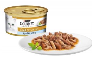 Gourmet Gold Balıklı ve Ispanaklı Kedi Konservesi 85gr