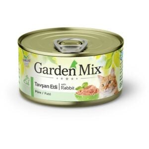 GardenMix Kıyılmış Tavşan Etli Tahılsız Yetişkin Kedi Konservesi 85gr