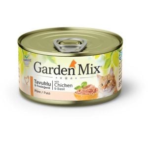 GardenMix Kıyılmış Tavuklu ve Fesleğenli Tahılsız Yetişkin Kedi Konservesi 85gr