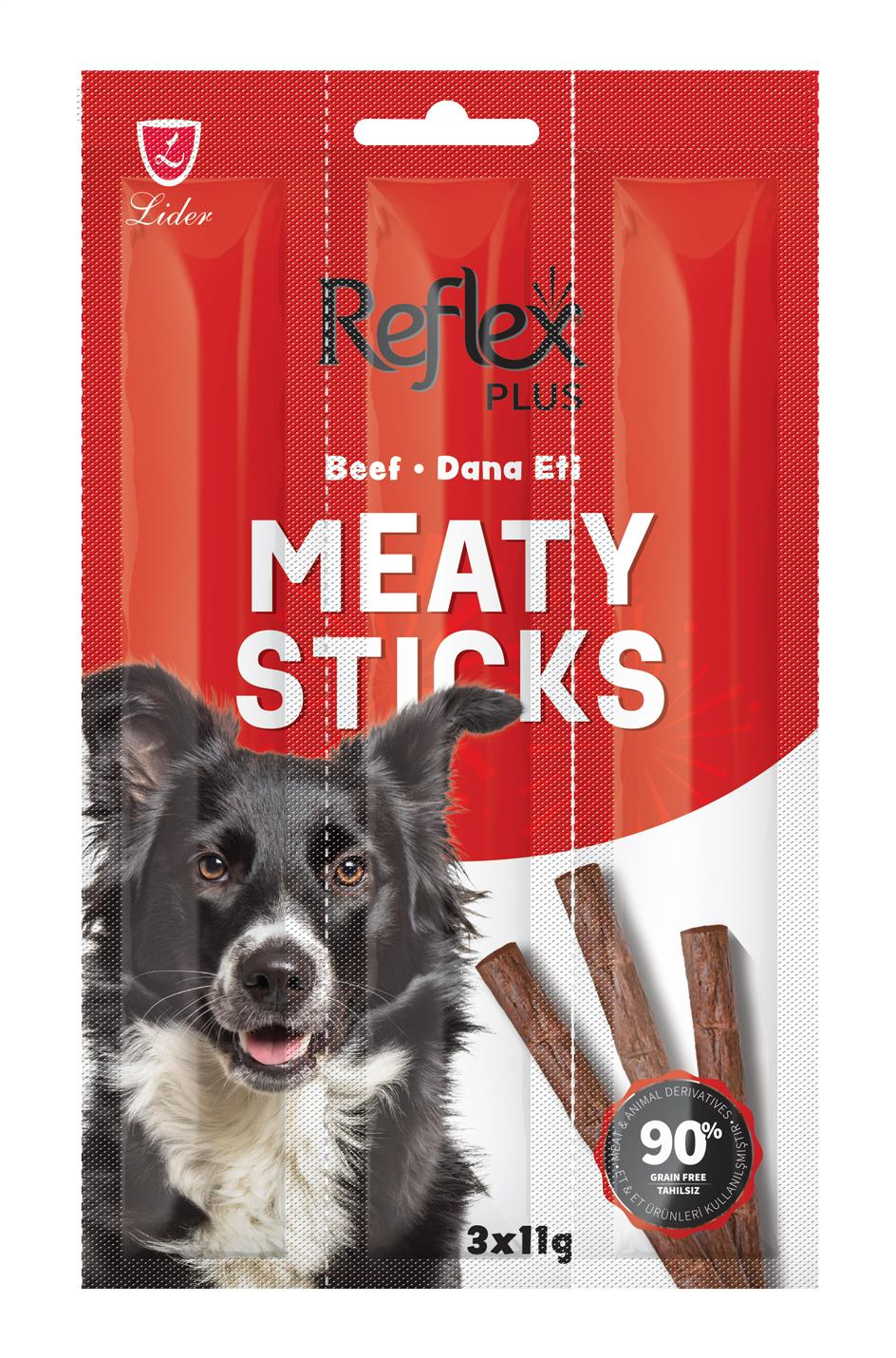 REFLEX PLUS BİFTEKLİ YETİŞKİN ÇUBUK YETİŞKİN KÖPEK 3x11GR