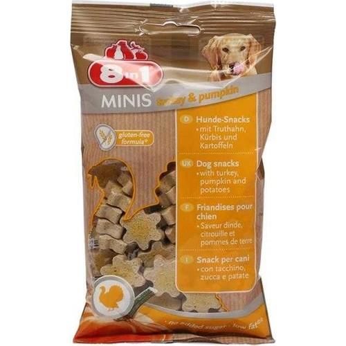 8 İn 1 Minis Hindi Ve Kabaklı Köpek Ödülü 100 Gr