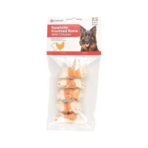 Flamingo Tavuk Eti Sargılı Düğüm Kemik Köpek Ödülü