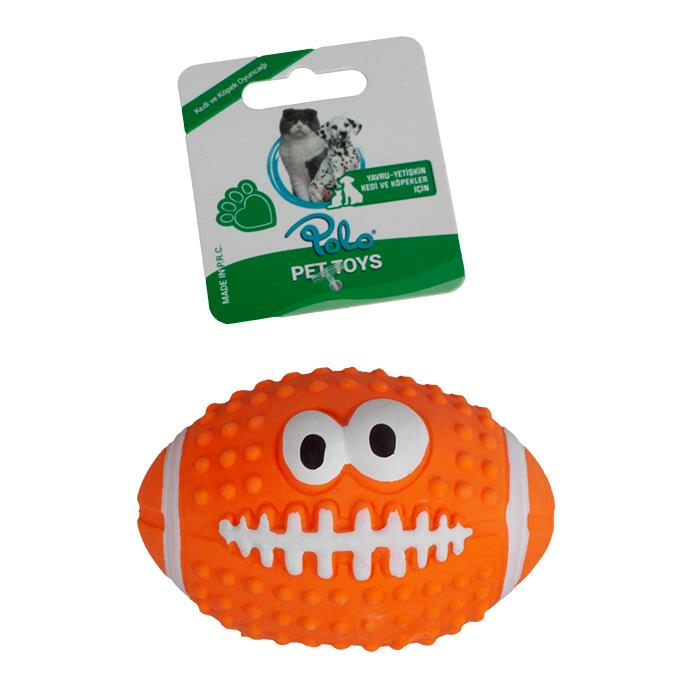 Polo Latex Rugby Top Oyuncak Turuncu 10cm