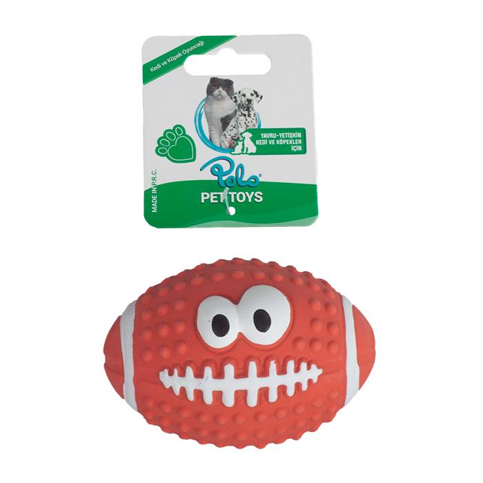 Polo Latex Rugby Top Oyuncak Kırmızı 10cm