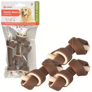Flamingo Duetto Kuzu Ve Pirinçli Düğümlü Köpek Kemiği 120gr