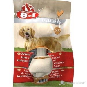 8in1 Delights Dental XS Köpek Diş Bakım Kemiği Small Düğüm 12gr