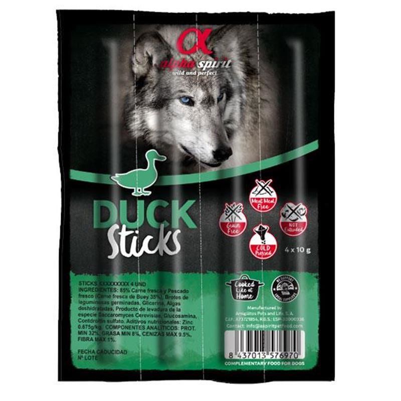 Alpha Spirit Ördekli Sticks Köpek Ödülü 10 Gr 4 LU