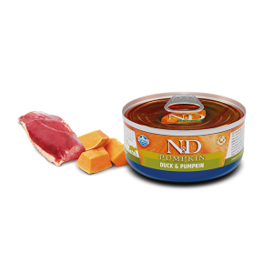 N&D Pumpkin Tahılsız Ördekli ve Balkabaklı Yetişkin Kedi Konservesi 70gr