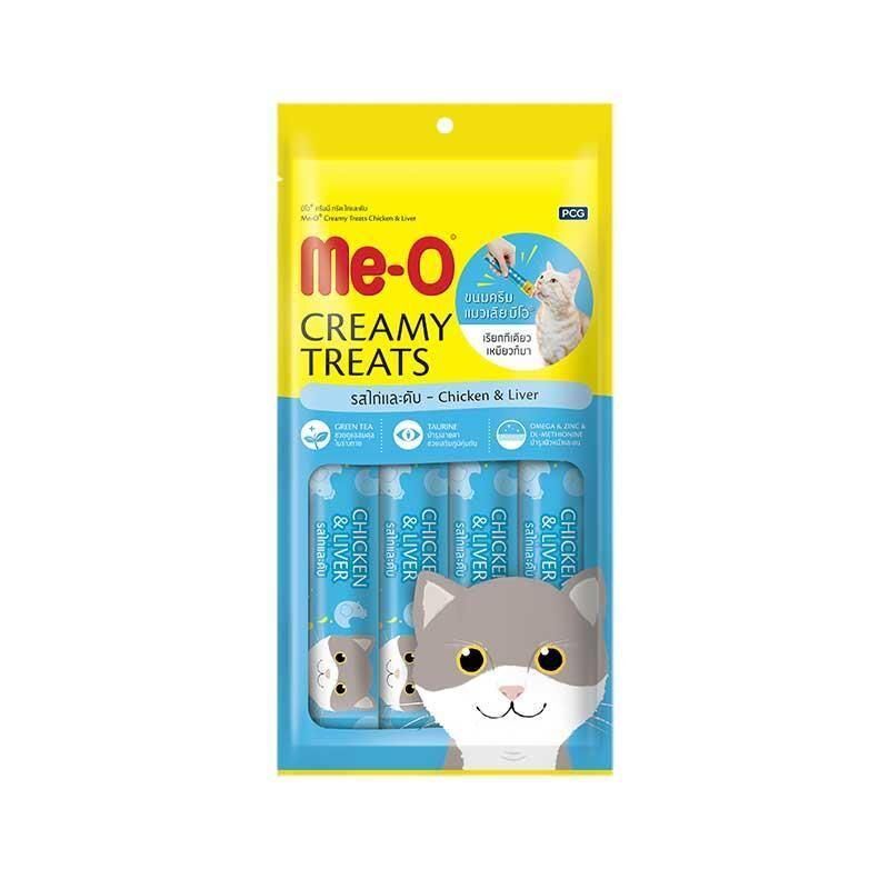 Me-O Kremalı Tavuklu Ve Ciğerli Kedi Sıvı Ödül Maması 4x15gr