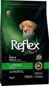 Reflex Plus Mini ve Küçük Irk Tavuklu Yavru Köpek Maması 3kg