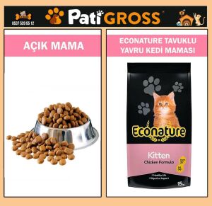 Econature Kitten Tavuklu Yavru Kedi Maması 1kg (AÇIK)