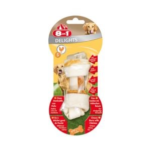 8in1 Delights Tavuklu Köpek Ağız Bakım Kemiği Small 35 gr