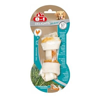 8İn1 Delights Dental Bones Düğümlü Tavuklu Kemik Köpek Ödülü