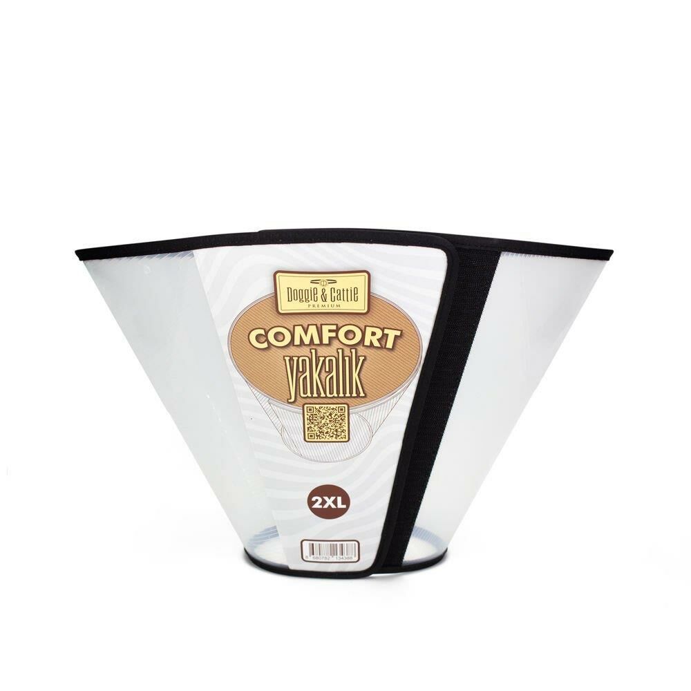 Doggie Comfort Yakalık Kedi ve Köpek Elizabeth Boyunluk XXL - RENKSİZ