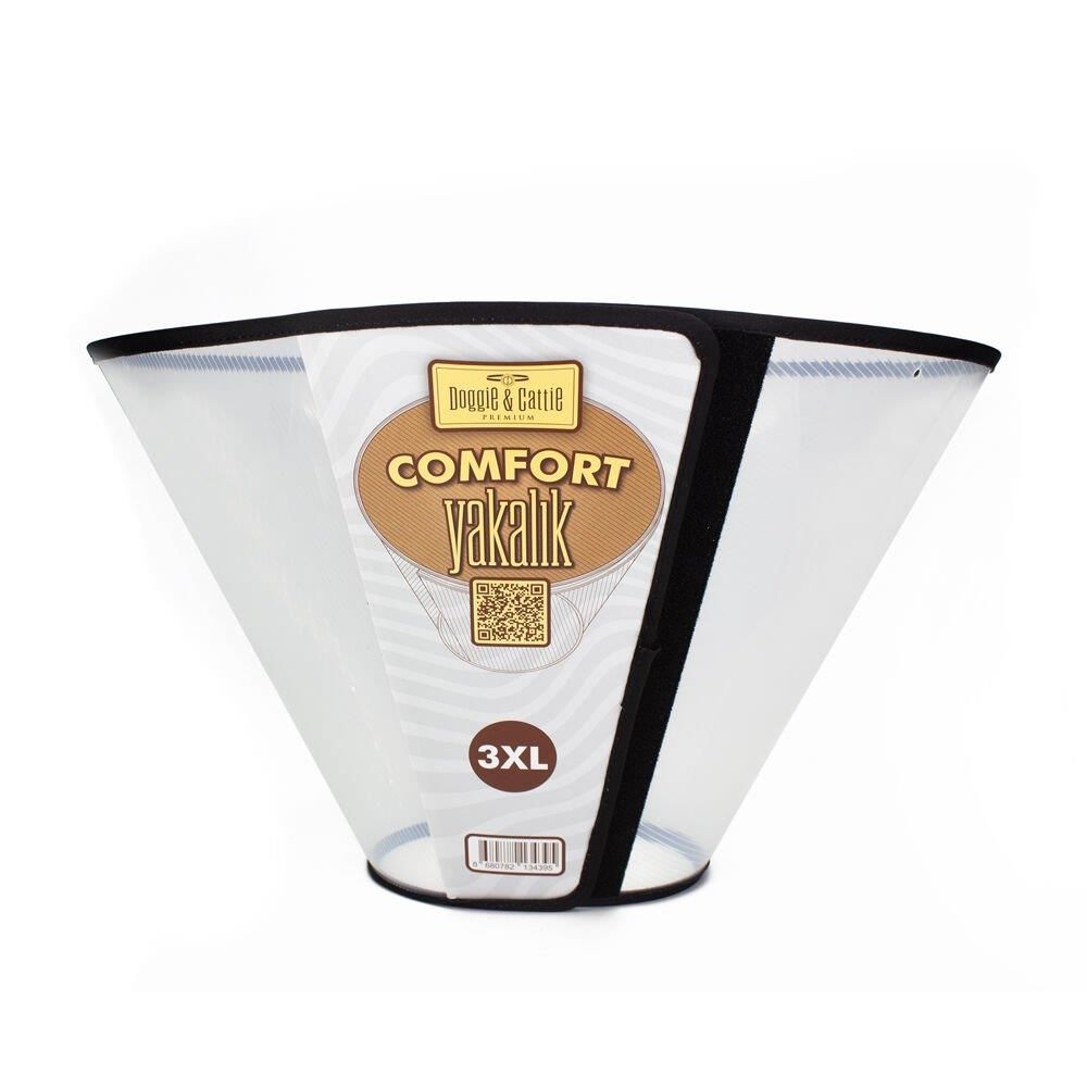 Doggie Comfort Yakalık Kedi ve Köpek Elizabeth Boyunluk 3XL - RENKSİZ