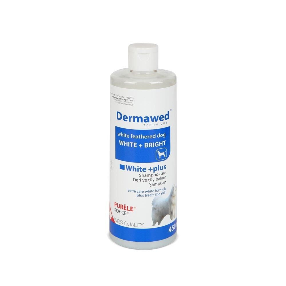 Purele Dermawed Beyaz Irk Kedi Köpek Aktif Temizleyicili Şampuan 450ml